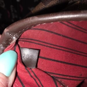 Louis Vuitton Hobo Bag - Brown with Red Interior